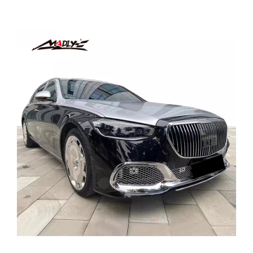 Bộ dụng cụ thân hình điên rồ cho Mercedes Benz s Class W223 Nâng cấp lên Maybach Body Kit 2021+