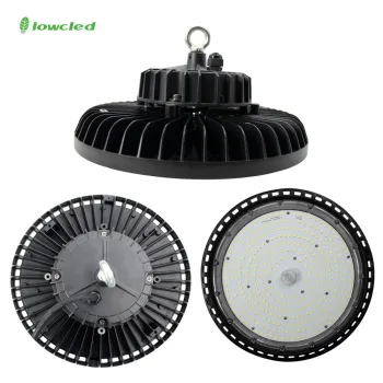 High Bay LED Lighting Solutions: 200W, 300W, 150W, and 100W Warehouse and Gymnasium Lights with IP65 Rating and Ufo Heatsink Design