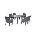 Ang Aluminum Frame Outdoor Dining Sling Set