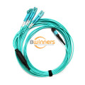 6F MPO-LC PC DX OM3 MPO Sm สายเคเบิล