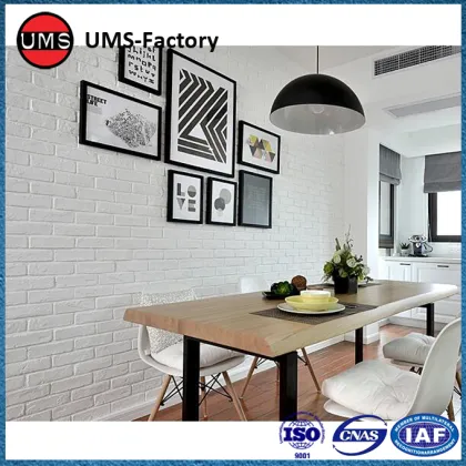 Faux white brick interior wall tiles
