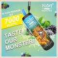 R&amp;M Monster 7000 Puffs descartáveis ​​Pod