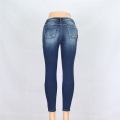 Jean skinny bleu foncé des femmes en gros