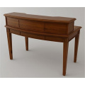 Wooden Mahogany Secretary Writing Desk With Hutch