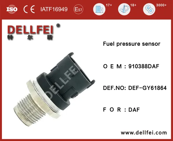 High Fuel rail pressure sensor 910388DAF For DAF