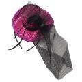 Rosa Hut Haar -Reifenanzug für maskierte Kugel
