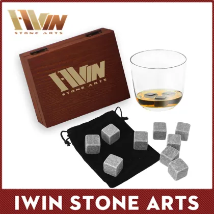 Wholesale Natural 100% Soap Stone Whisky Stone Customized Whisky Stones/Whisky Rock Stone Cube Whisky Ice Cubes/ Whis