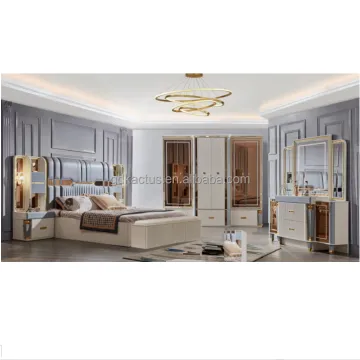 latest design classical Italian provincial king size mirrored headboard bedroom set royal furniture antique white bedroom sets