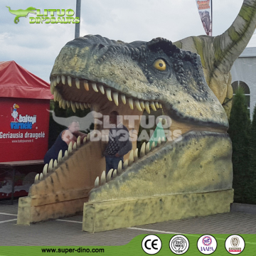 Dinosaur Park Model 3D Dinosaur Head Statue