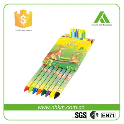 2016 custom crayon clear wax crayon good quality gift crayon