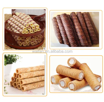 Automatic Egg Roll Bake Machine & Wafer Roll Stick Machine