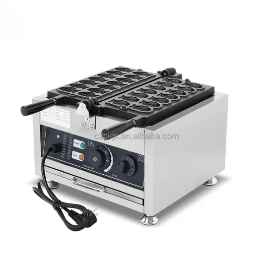 Stainless Steel Electric Mini Fish-Shaped Waffle Maker