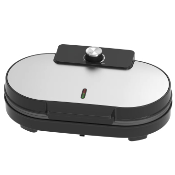 Stainless Steel Dual Waffle Maker - Double Waffle Bowl Maker
