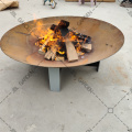 Wood Charcoal Barbecue corten steel BBQ