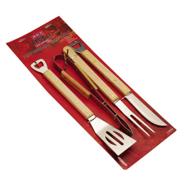 4pcs stainless steel bbq tools set