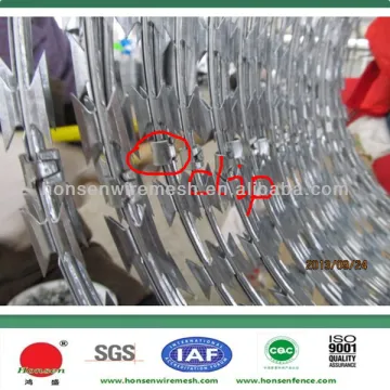 Good quality big discount razor wire prison fence
