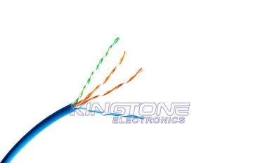 8 Conductor Utp Cat5e Network Cable , 0.50mm Solid Bare Copper Lan Cable