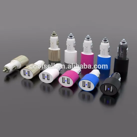Dual USB 2.1A mobile phone car charger on alibaba