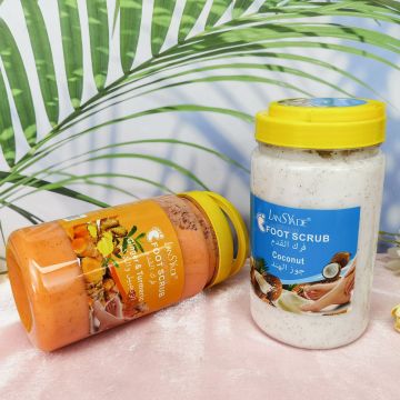 Natural Foot Scrub with Vitamin C for Smooth, Whitening Skin