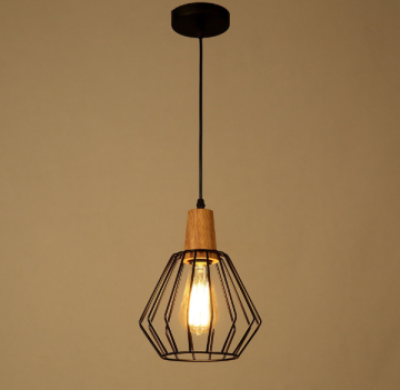 Iron Made Retro Loft Vintage Pendant Light with E27 Edison Bulb