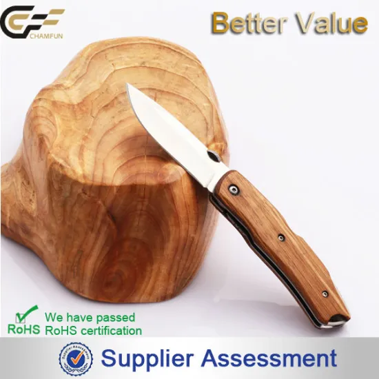 2016 Hot selling traditional one hand opening belt clip folding knife handmade