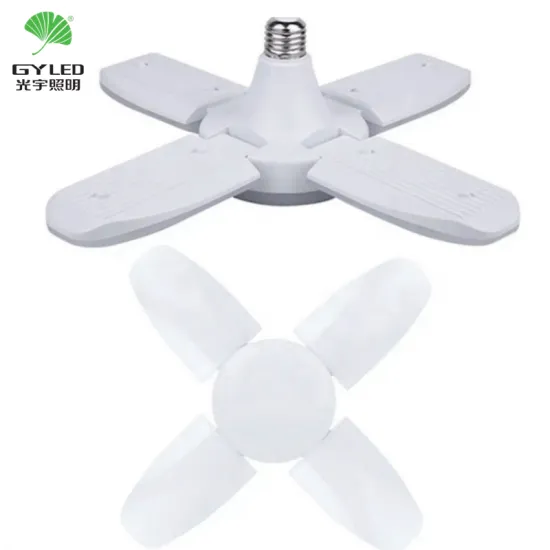 High Quality 18W E27 B22 Base AC 85-265V Foldable Fan LED Bulb for Home Use