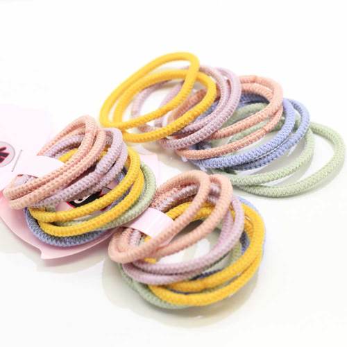 Multicolor Baby Girls Elastics Haargummis No Metal Elastic Haarbänder Beauty Large No-Damage Pastel Elastics Pferdeschwanz Inhaber