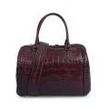 Boston Bag Crocodile Leather Casual stylische Tragetaschen