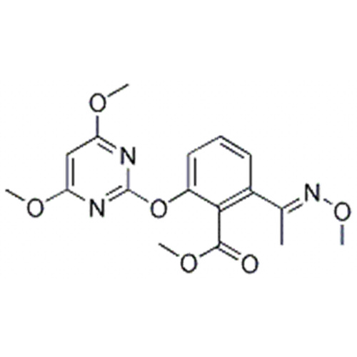 Bensoesyra, 2 - [(4,6-dimetoxi-2-pyrimidinyl) oxi] -6 - [(lE) -1- (metoxiimino) etyl] - metylester CAS 147411-69-6