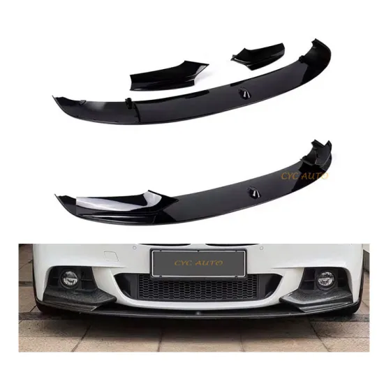 ABS Glossy Black F10 Front Bumper Splitter Lip for BMW 5 Series