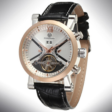 Mineral Glass Automatic Male Watch Custom Logo
