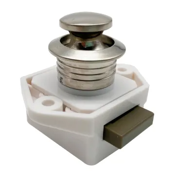 RV Caravan Motorhome Accessories: Furniture Cabinet Push Button Latches and Handles
