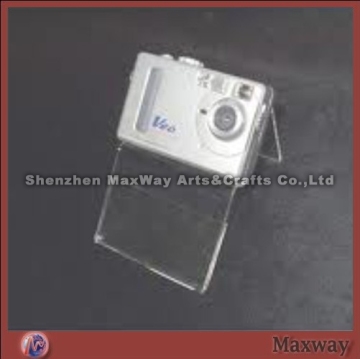Transparent slant heat bending Acrylic camera display stand