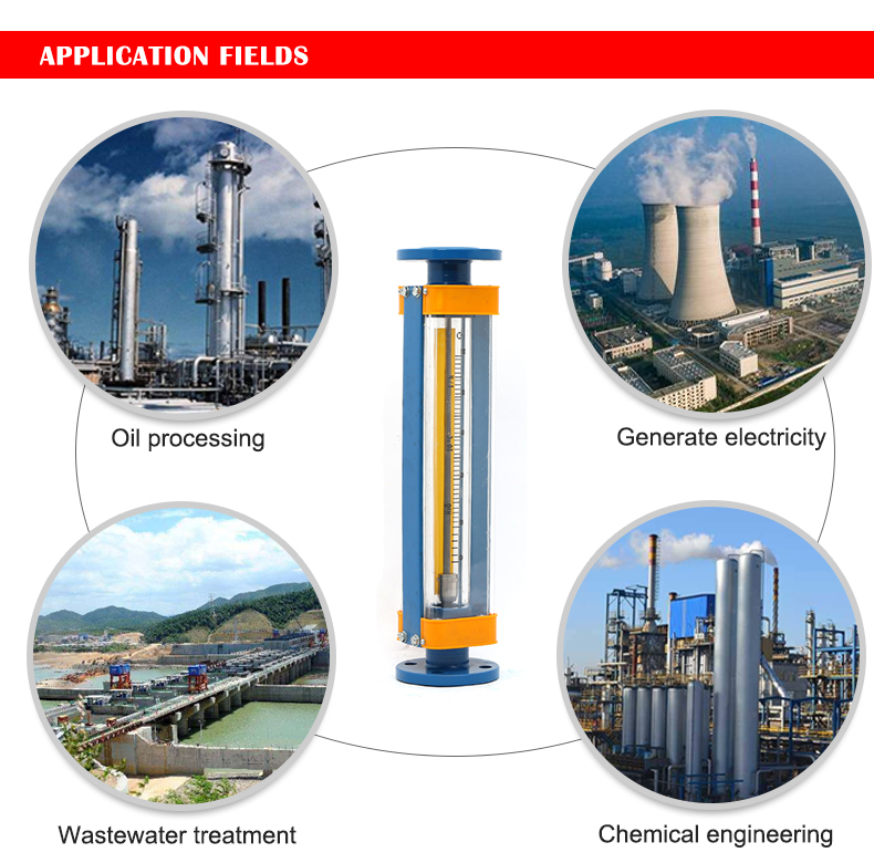 Glass rotor flow meter
