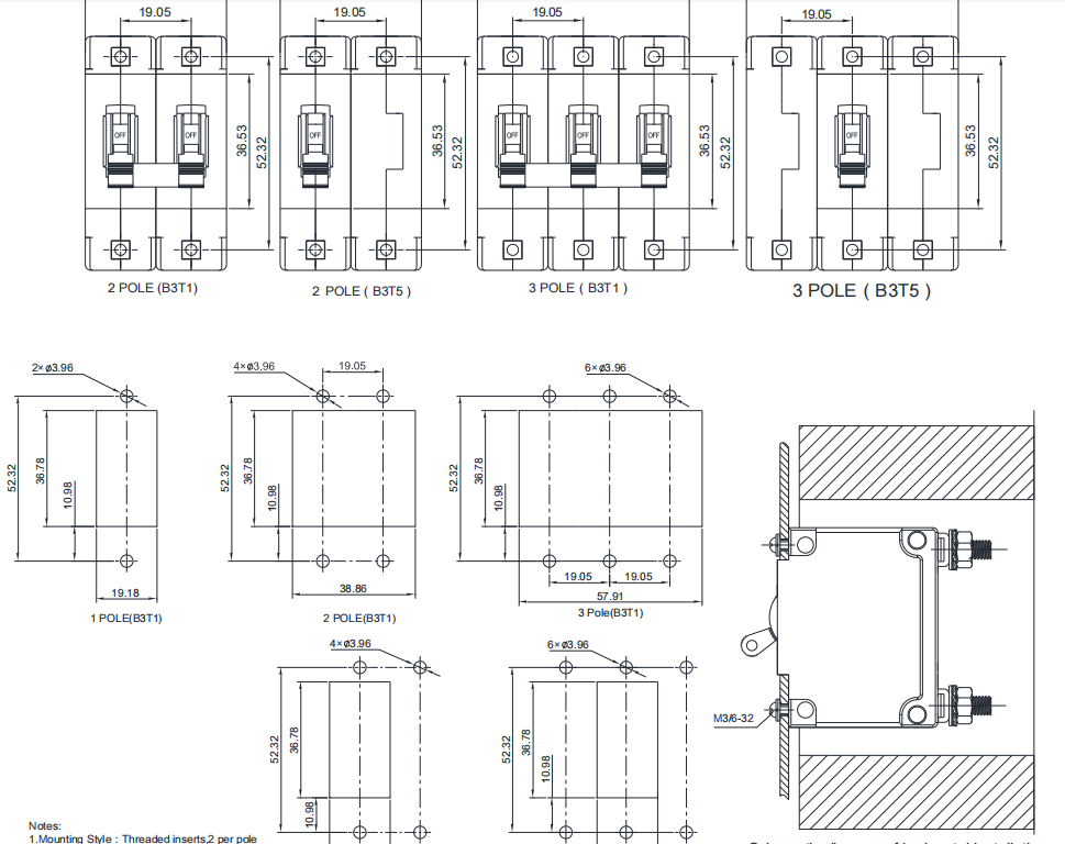 Hydraulic-Magnetic Breaker Component View