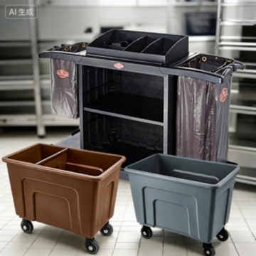 Multi-Function Laundry Cart with Dry Wet Separation