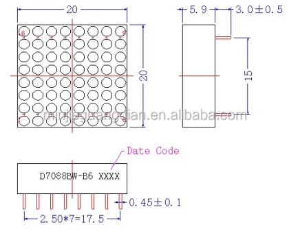 8x8 LED Matrix Panel Matrix Led Painel