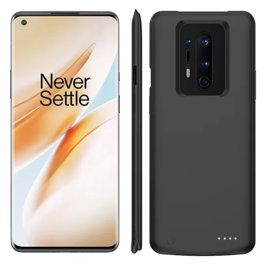 Ultra Silm Silicone Shockproof Power Case For Oneplus 8 Pro External Battery Charger Case Power bank For Oneplus 8 battery Cover