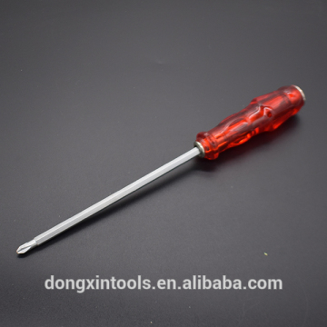 Two-way and magnetic screwdriver with long pole