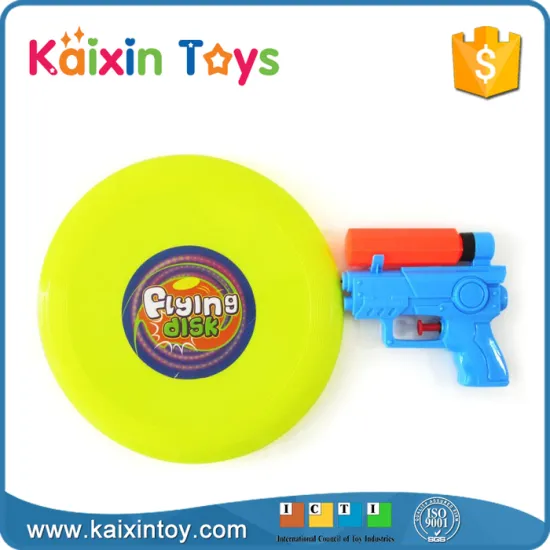 2 in 1 mini water gun plastic frisbee disc