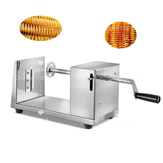 Potato Twister Spiral Slicer Machine