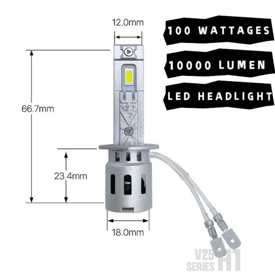 High Power 100W LED Headlight Bulb 10000LM for R32 2003-2005 (H1/H3/H7/9005/9006)