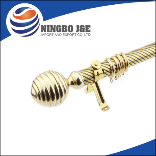 35mm Single Golden Curtain Pole with Curtain Accessories