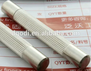 stainless steel spindle pin, stainless steel dowel pin, knurled pin