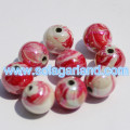 8-20MM Acryl Kunststoff Round AB Swirl Gumball Perlen Charms