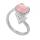 Stone naturel 10 mm perles de cabine Anneau Gemstone Crystal triangle Anneaux réglables pour les femmes Gift d&#39;anniversaire d&#39;anniversaire