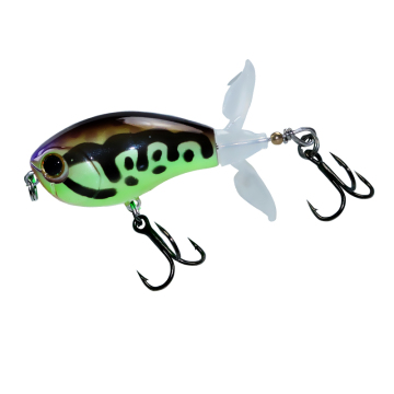 AOCLU Topwater Fishing Lures: Hard Bait Wobbler Buzz for Bass & Tilapia