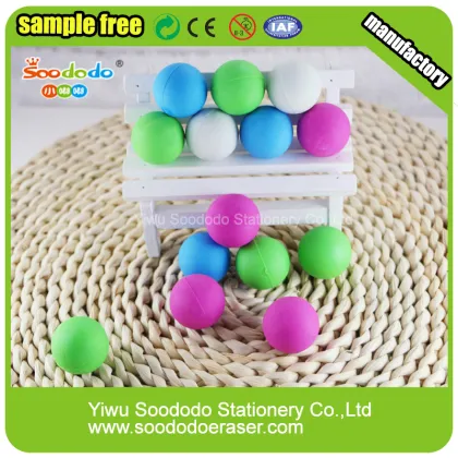 Cute Ball Shaped Eraser,Assorted design eraser