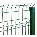 Cercado de malla soldada de PVC verde con V Bend