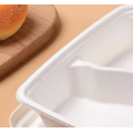 Placa quadrada de utensílios de cozinha quadrada de cor branca descartável